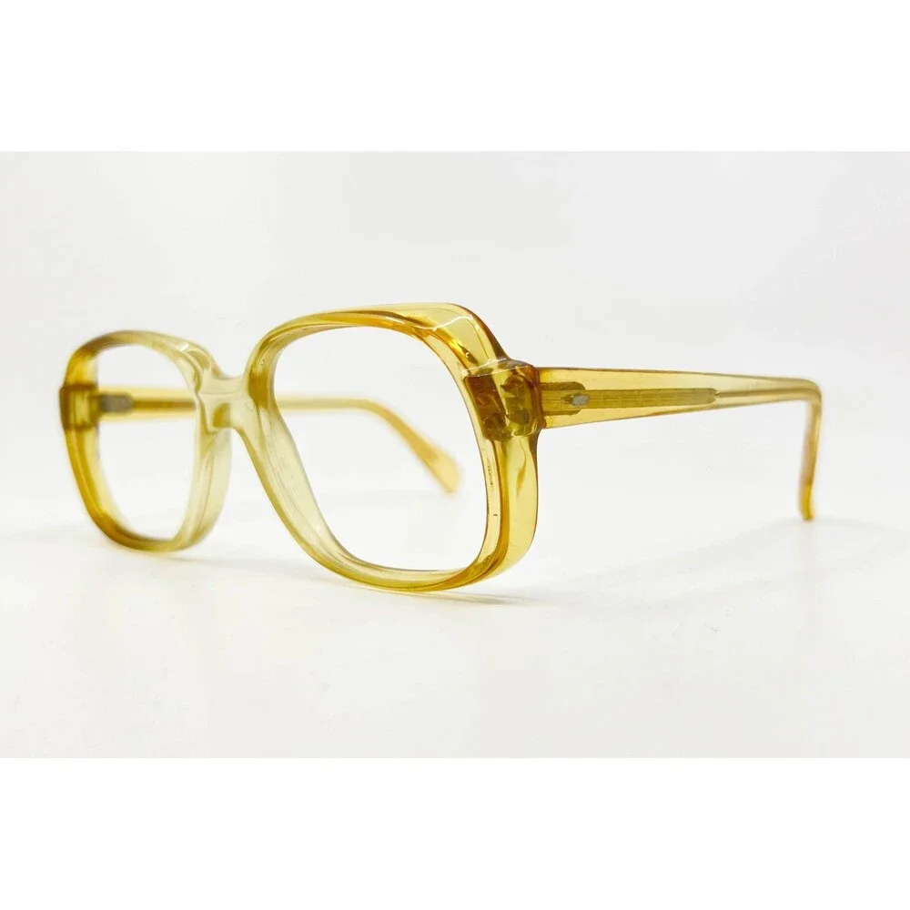 Fred Lunettes Eyeglasses Square Translucent Amber Tortoise Women
